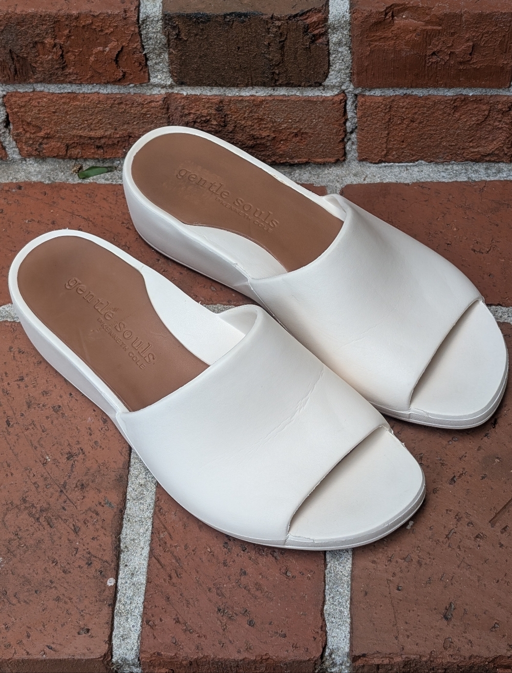 Gentle Souls By Kenneth Cole Women's Gisele Wedge Slide Sandals